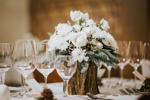 Téli esküvő dekoráció az Egri várban - Wedding decoration in winter