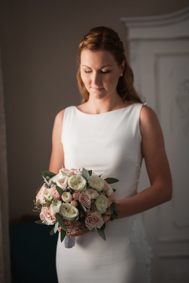 Téli esküvő, menyasszonyi csokor - winter bridalbouquet