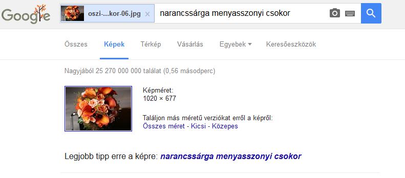 Képlopás menyasszonyi csokor