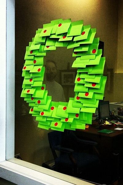 Post-it adventi koszorú